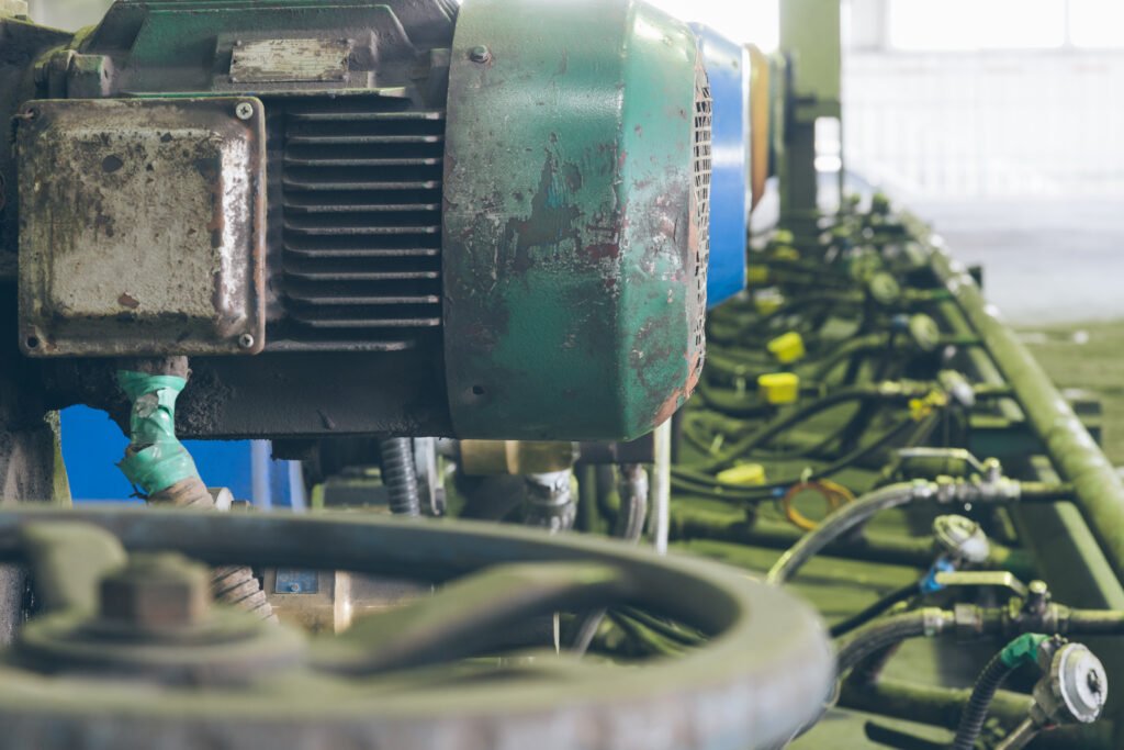 interior view of a steel factory,steel industry in city of China.